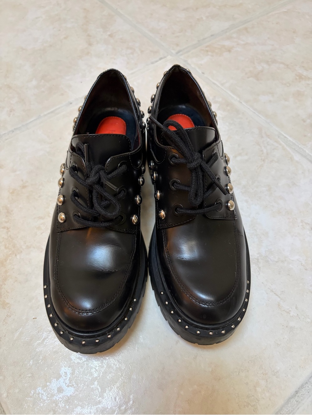 Black Studded Loafers Kenzo